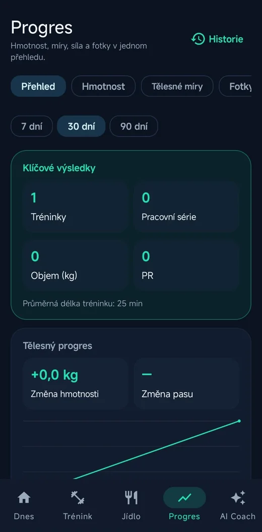 AIFormNote – sledování progresu